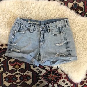 Madewell Rip & Repair Jean Shorts